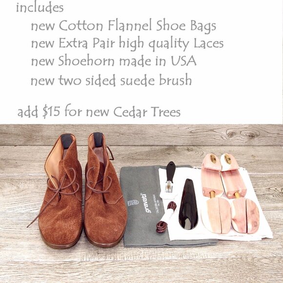 * NIB * $975 GRAVATI Richards Women's 9.5 W Wide Chukka 4896 * add $15 Trees - Picture 5 of 16